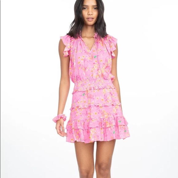 Generation Love Farrah Skirt Pink Blurry Floral XS EXTRA SMALL NEW NWT REG $225 - Picture 1 of 3